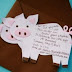 Manualidades: invitaciones cumpleaños cerdito