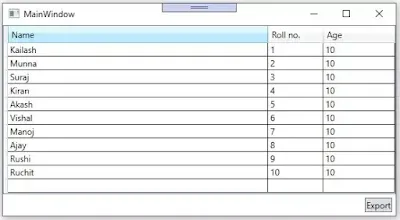 export datagrid to excel c# wpf