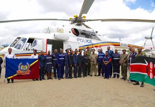 NPS recieved a Mi-17 Helicopter as part of the Police modernisation project to enhance mobility. PHOTO | Courtesy 
