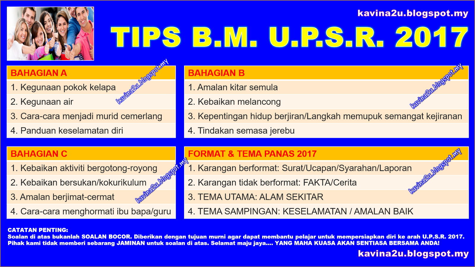 TIPS B.M. U.P.S.R. 2017