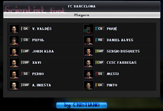 (PES 2013) Scientist Font by NARIMANI