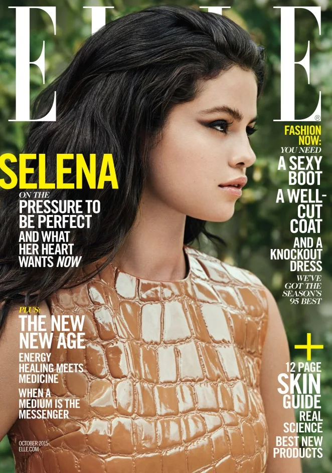 Selena Gomez smoulders for Elle US October 2015