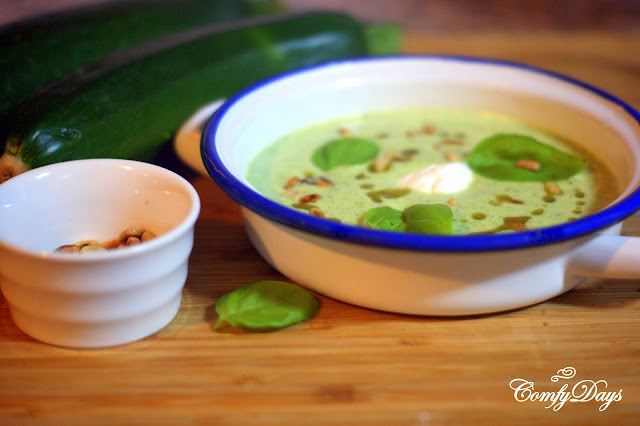 Zuchini basil soup - Comfy days