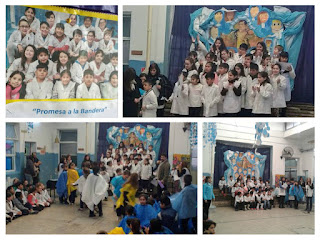 Recopilación de fotos Acto 20 de Junio: Promesa de Lealtad a la Bandera por parte de los alumnos de 4º grado