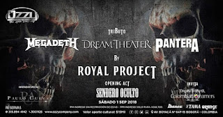 Tributo Pantera - Megadeth - Dream Theater en Bogotá