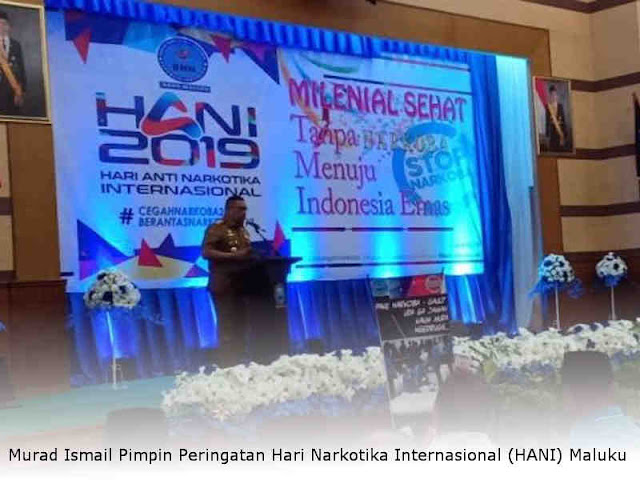 Murad Ismail Pimpin Peringatan Hari Narkotika Internasional (HANI) Maluku 