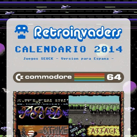 C64 Calendario 2014 de Retroinvaders: juegos SEUCK