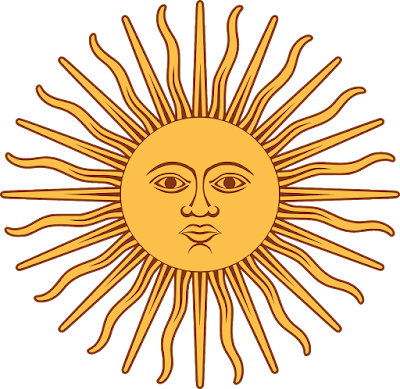 A sun with a humanoid face.