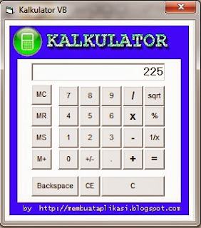 Program Kalkulator Lengkap Visual Basic 6.0