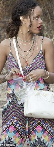 Rihanna openly flaunts bag of Weed