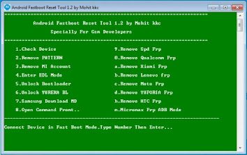Android Fastboot Rest Tool V1.2 BY Mohit KKC Full Setup Download