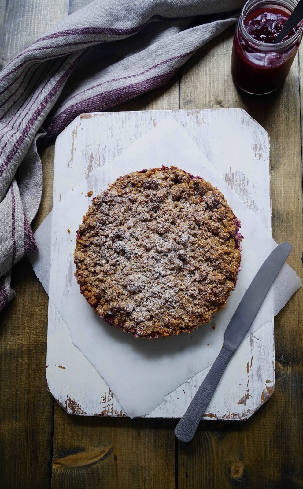 tarte fruits d'été , ricotta , crumble , dessert super facile et rapide 