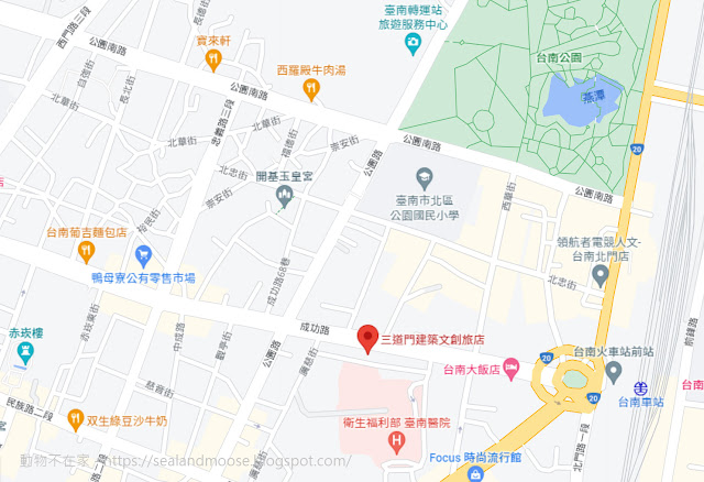 三道門建築文創旅店在地圖上的位置