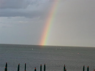 Numana arcobaleno sul mare