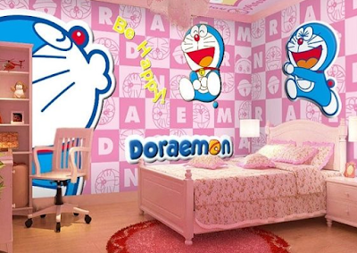 dekorasi kamar doraemon sederhana terbaru