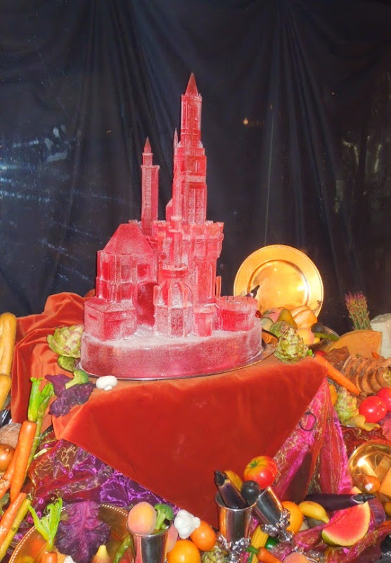 Maleficent Royal banquet castle ice sculpture prop