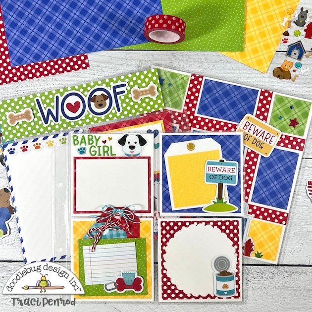 Dog Scrapbook Page Layouts by Artsy Albums