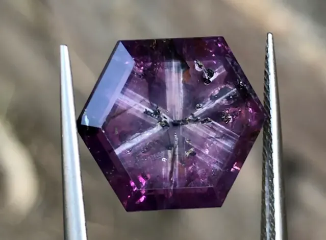 Purple Trapiche Sapphire