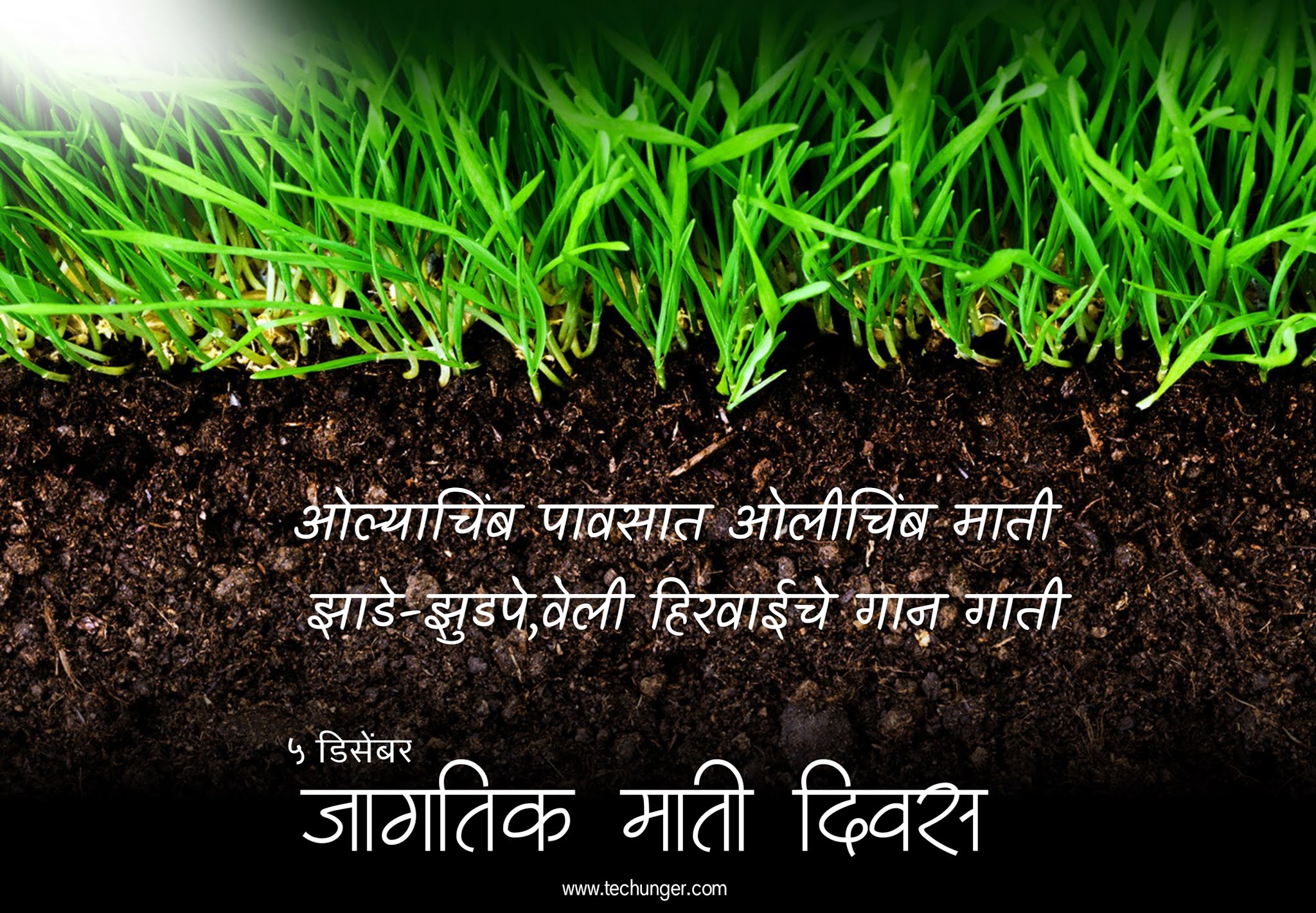 World soil Day, जागतिक माती दिवस, जागतिक मृदा दिवस, techunger, saurabh chaudhari, 5 December