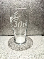 DunLaine Hand-Engraved Pint Glass, personalised glassware, gifts, image, review & buy at low prices