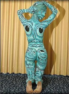 Picasso-Style Body Painting