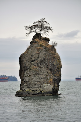 Siwash Rock Stanley Park Vancouver BC.