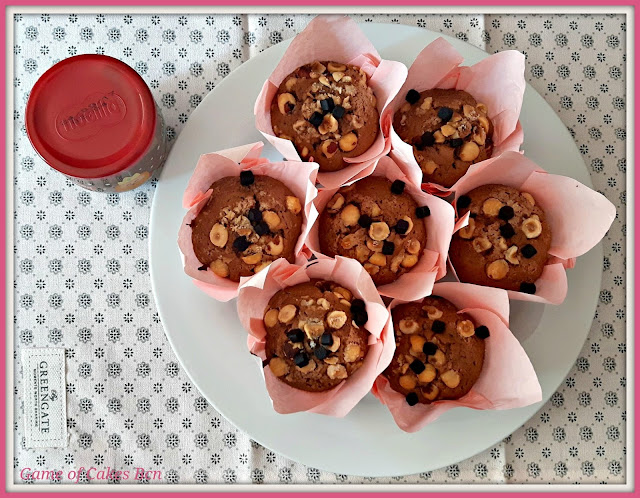 Muffins de Nocilla y Avellanas