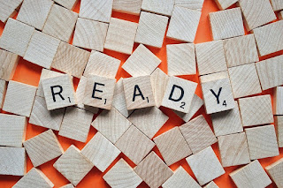 Picture of Scrabble game tiles spelling "Ready"