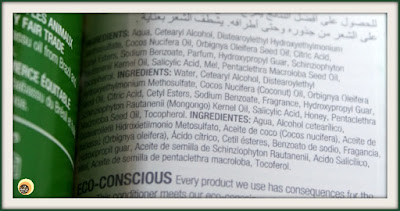 INGREDIENTS OF THE BODY SHOP RAINFOREST MOISTURE CONDITIONER