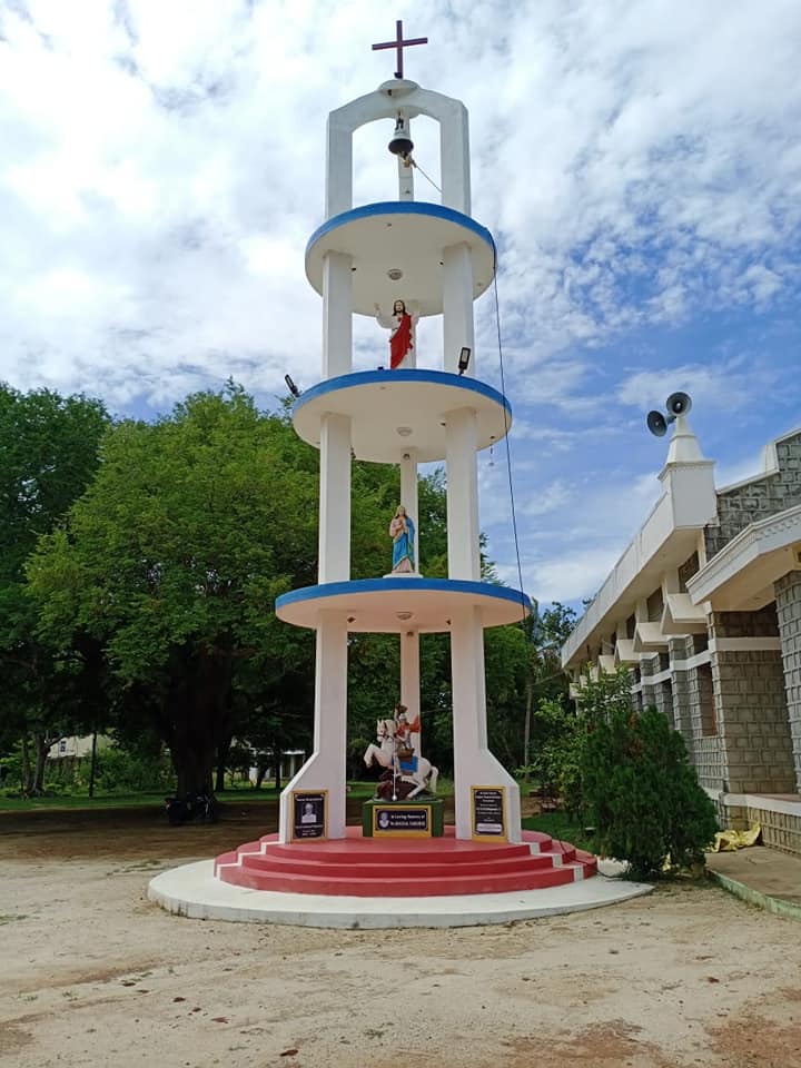 Flag Pole St.Francis of Assisi Church, Karumandurai Salem