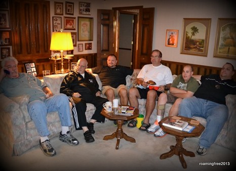 Bob, Uncle Paul, Mark, Mark, Danny, Joe