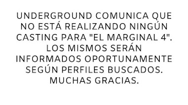 Casting de "El marginal 4" la productora comunica que aún no se está realizando / Argentina