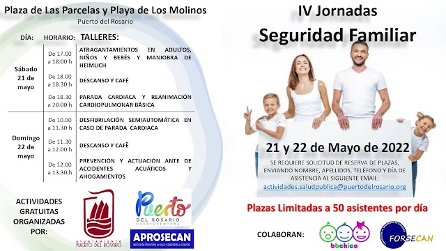  Puerto del Rosario celebra el 21 y 22 de mayo las IV Jornadas de Seguridad Familiar