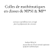 Colles de mathématiques en classes de MPSI & MP*