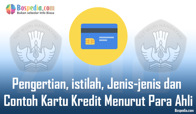  Pengertian istilah Jenis jenis dan Contoh Kartu Kredit 