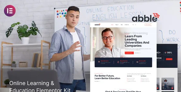 Best Online Learning and Education Elementor Kit