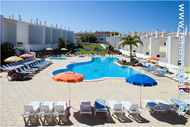 Piscina da Casa de Férias T2 da Aldeia da Galé em Albufeira