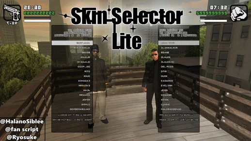 GTA San Andres Skin Selector Lite Mod Free Download