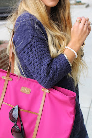 Navy and Pink color combo