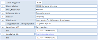 Aplikasi Excel BKU BOS