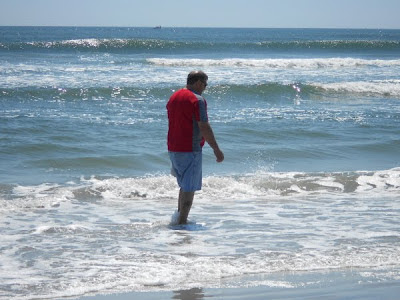 Collecting Seashells in Wildwood New Jersey