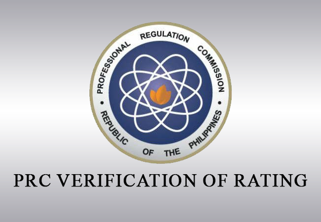 PRC Online Verification of Rating