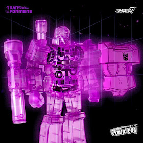 New York Comic Con 2019 Exclusive Transformers Super Cyborg Megatron Translucent Purple Edition Action Figure by Super7