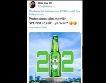 Lecehkan 212 Orang Ini Ganti Gambar Monas Dengan Botol Bir: Memilih Sponsor!