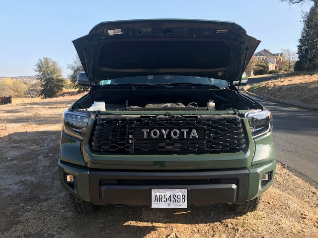 Hood up on 2020 Toyota Tundra TRD Pro CrewMax