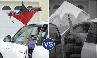 BETTER BRELLA Wind-Proof Is An Umbrella That Can Be Folded Upside Down To Contain All The Rainwater