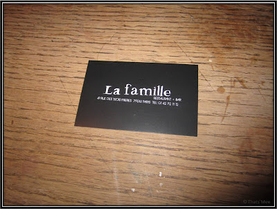 Adresse Bar resto La Famille Montmartre Paris 18