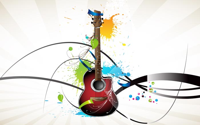 50 Colorful Vector Art Music Wallpapers