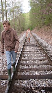 walking on railroad tracks