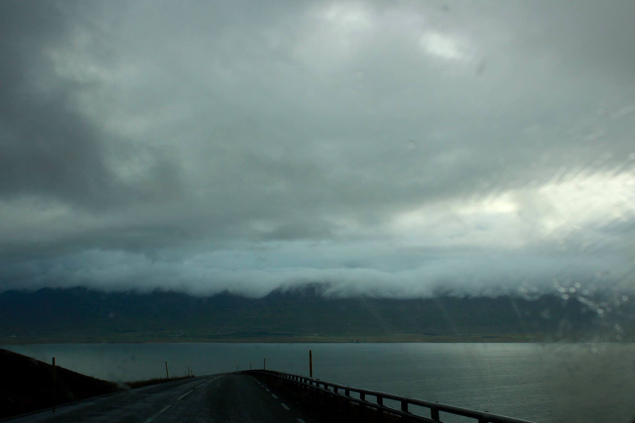 Driving near Blönduós town